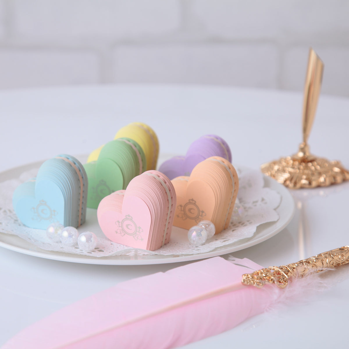 Heart Macaron Sticky note ハート マカロン付箋 – CRUCIAL EC